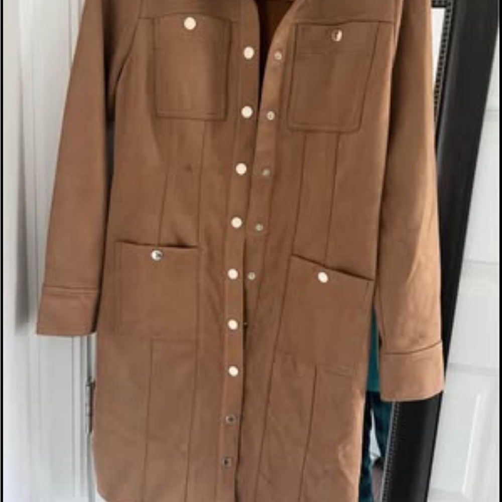 White House Black Market Brown Trench Coat